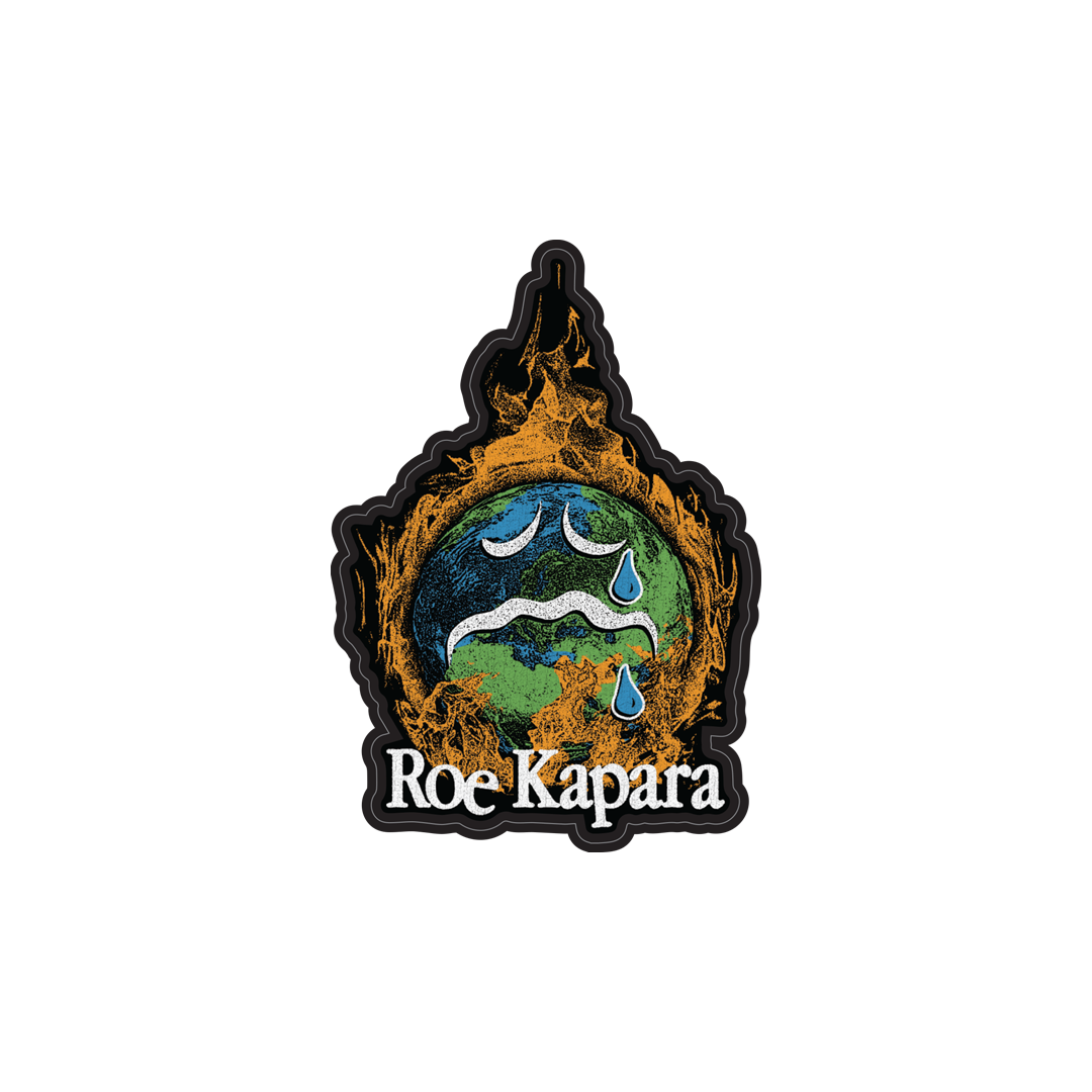 Burning Earth Sticker